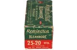 Remington Kleanbore .25-20 Winchester 60 Grs. Mushroom - 45 Correct/5 Rounds Soft Point - 2 of 3