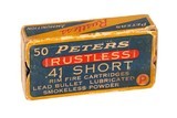 Peters Rustless .41 Short RF - 50 Rds (44 Correct) - 1 of 3