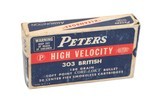 Peters Kleanbore .303 British 180 Grain SP - 20 Rounds - 1 of 3