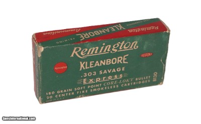 Remington Kleanbore .303 Savage 180 Gr. SP Core-Lokt - 20 Rds