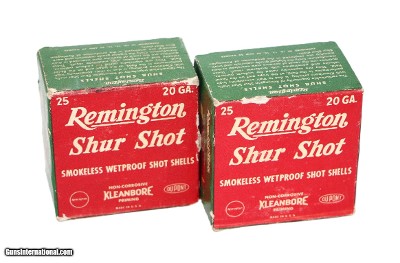Remington Kleanbore Shur Shot 20 Ga. 2-1/2
