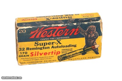 Western Super-X .32 Rem Autoloading 170 Gr. Silvertip Exp - 20 Rounds