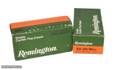 Remington 32-20 Winchester Unprimed Brass Cases Qty - 100