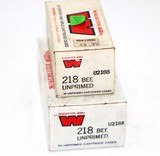 Winchester Western .218 Bee Unprimed Brass NOS - 100 Pcs - 1 of 2