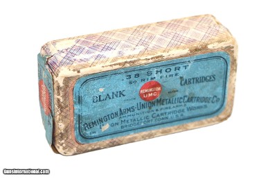 Remington-UMC .38 Short RF Blank Cartridges 2-PC Box - 50 Rds