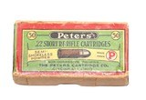 Peters .22 Short Rimfire Semi-Smokeless - 50 Rounds - 1 of 5
