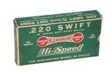 Remington Hi-Speed Kleanbore .22 Swift 48 Gr. SP -20 Rds (19 Correct/1 Super-X) - 1 of 5