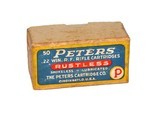 Peters Rustless .22 Win RF
2-Pc Sealed Box - 50 Rds - 1 of 2