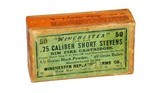 Winchester .25 Stevens RF Short Black Powder 2-Pc Box Sealed - 50 Rds - 1 of 4