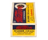 Western Lubaloy 30 Luger (7.65 m/m) 93 Gr Metal Case - 50 Rds - 2 of 3