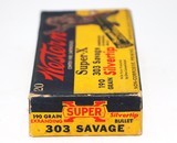 Western Super-X .303 Savage 190 Gr Silvertip Exp - 20 Primed Brass Cartridge Cases - 2 of 3