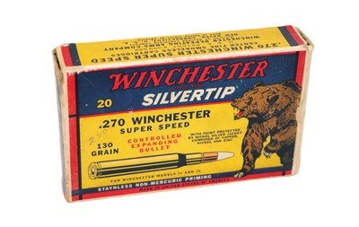 Winchester Silvertip 270 Winchester Super Speed
20 Rounds