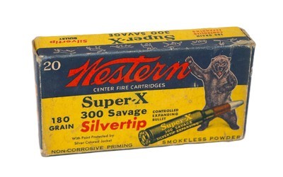 Western S X .300 Savage180 Gr Silvertip
20 Rounds/14 Correct
