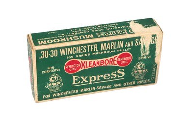 Remington Kleanbore Exp. 30 30 Winchester, Marlin & Savage 165 Gr. Mushroom
20 Rounds