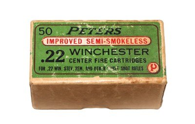 Peters Imp Semi-Smokeless .22 WCF Single Shot - 50 Rounds
