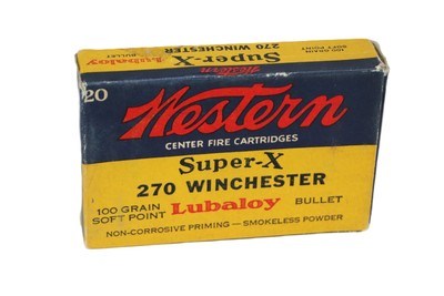 Western S-X 270 Winchester 100 Gr. SP Bullet - 20 Rounds
