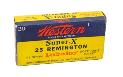 Western Super-X .25 Remington 117 Gr SP - 20 Rds