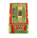 Peters .22 Short RF Rifle Cartridges - Full Sealed Box - 5 of 6