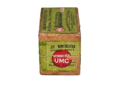 Remington UMC .22 WCF Blk Powder Full Sealed Box - Image 3 of 6