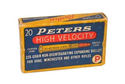 Peters HV .30-40 Krag 225 Gr. Belted - 20 Rds - Image 1 of 4