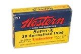 Westrn S-X 30-06 Springfield 180 Gr Boat Tail MC - 20 Rds - Image 1 of 3