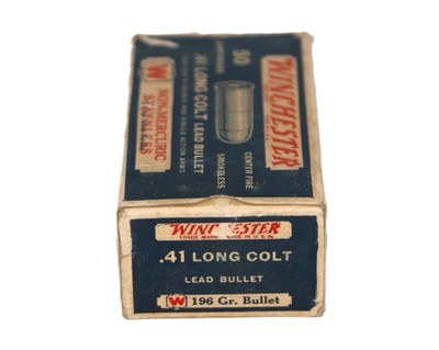 Winchester Non-Mercuric Staynless .41 LC 196 Gr. Lead - Partial Box of 38 Rounds - Image 2 of 3