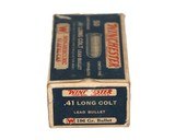 Winchester Non-Mercuric Staynless .41 LC 196 Gr. Lead - Partial Box of 38 Rounds - Image 2 of 3