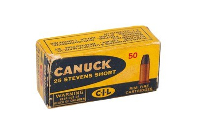 Canuck .25 Stevens Short 65 Gr. - 50 Rounds - Image 1 of 3