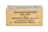 Winchester .22 WRF Lesmok Full & Sealed - Image 2 of 4