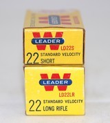 Winchester Leader .22 Short and .22 LR Std Velocity - 100 Rds - Image 2 of 3