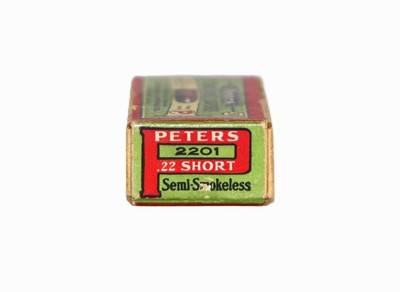 Peters .22 RF Short 2 Pc Full & Sealed Box - Image 2 of 4