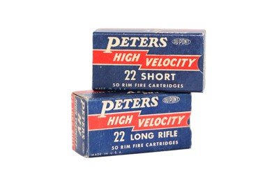 Peters High Velocity .22 Short and LR - 100 Rds - Image 1 of 4