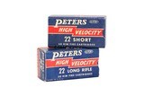 Peters High Velocity .22 Short and LR - 100 Rds - Image 1 of 4