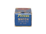 Peters Match .22 Long Rifle - 50 Rounds - Image 2 of 3
