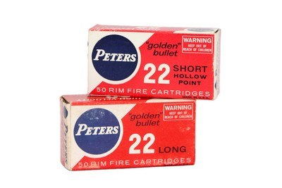 Peters Golden Bullet .22 Short HP and .22 Long - 100 Rounds - Image 1 of 4