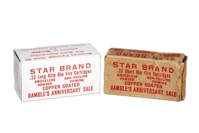Star Brand by Gamble .22 Short Partial and Full 1986 Commemorative Box - Image 1 of 5