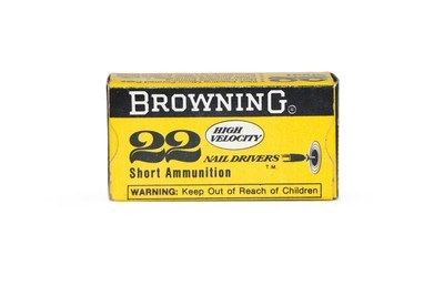 Browning High Velocity .22 Short Nail Drivers - 50 Rds - Image 1 of 4