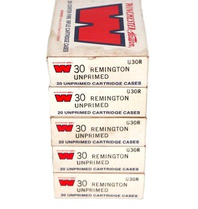 Winchester Western .30 Remington Unprimed Brass - Qty: 20 - Image 2 of 3