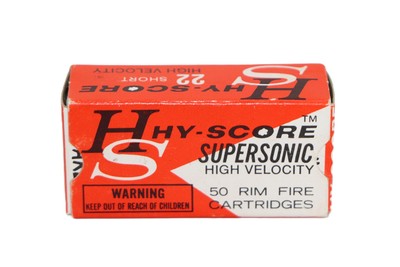 Hy-Score Supersonic HV (Australia) .22 Short RF - 50 Rounds - Image 1 of 3