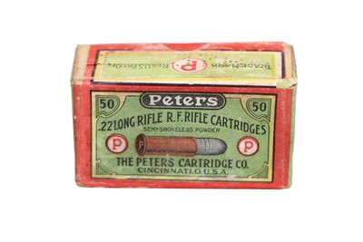 Peters .22 Long Rifle RF 2-Pc. Sealed Box - 50 Rounds - Image 1 of 4