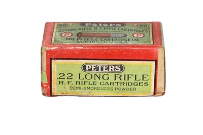 Peters .22 Long Rifle RF 2-Pc. Sealed Box - 50 Rounds - Image 2 of 4
