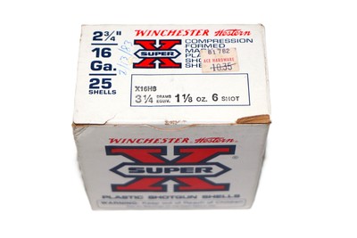 Winchester Western Super-X 16 Ga Shot Shells - 25 Rds - Image 2 of 2
