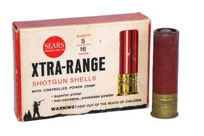 Sears Xtra-Range 16 Gauge Rifled Slugs - 5 Paper Rds