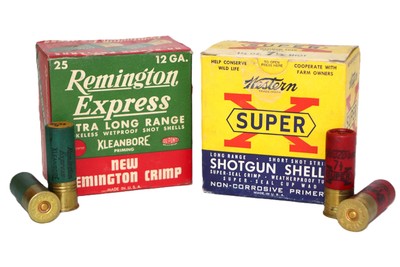 Western Super-X and Remington Kleanbore 12 Gauge Paper Shot Shells - 50 Rounds - Image 1 of 3