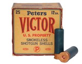 Peters Victor 12 Ga. 'OO' Buck - 25 Paper Shot Shells - Image 1 of 5