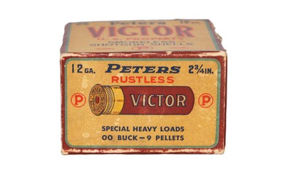 Peters Victor 12 Ga. 'OO' Buck - 25 Paper Shot Shells - Image 2 of 5