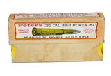 Peters .22 Savage High Power 70 Gr. Metal Cased 2-Pc Box - Partial 18 Rds - Image 1 of 5