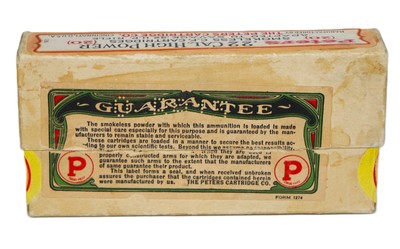 Peters .22 Savage High Power 70 Gr. Metal Cased 2-Pc Box - Partial 18 Rds - Image 5 of 5