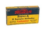 Western Super-X .32 Rem Autoloading 170 Gr. BTSP - 20 Rds w/Paper - Image 1 of 3