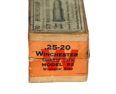 Winchester .25-20 Winchester Blk Powder 86 Gr. 2-Pc Box - 50 R - Image 3 of 6